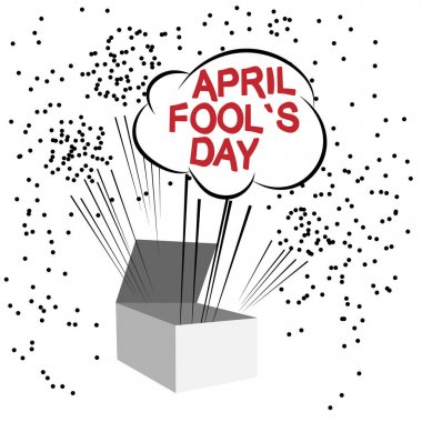 Neşeli kartpostal April Fool's Day