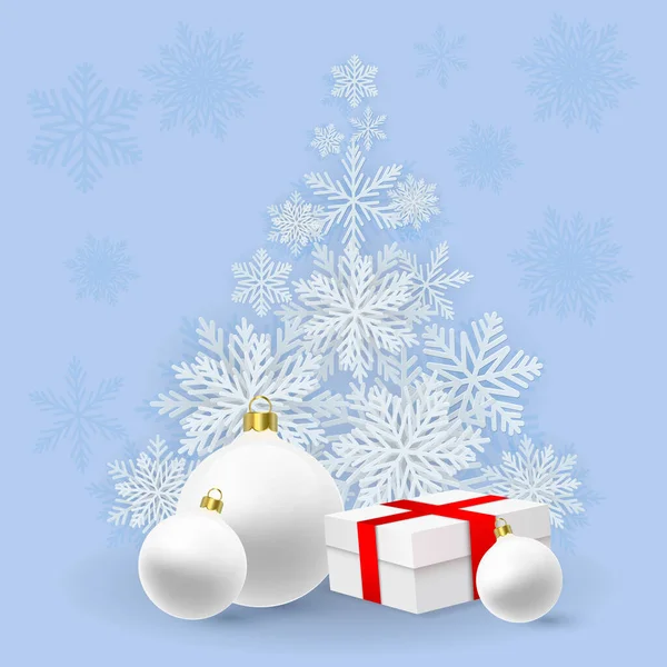 Design de vacances Joyeux Noël et Nouvel An — Image vectorielle