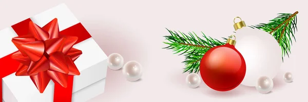 节日设计圣诞快乐，新年快乐 — 图库矢量图片