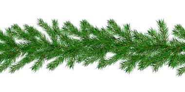Noel ağacı köknar dalları pürüzsüz desen