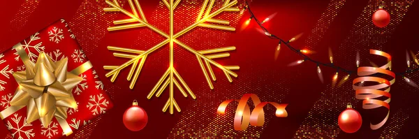 Diseño de vacaciones Feliz Navidad y Año Nuevo — Vector de stock