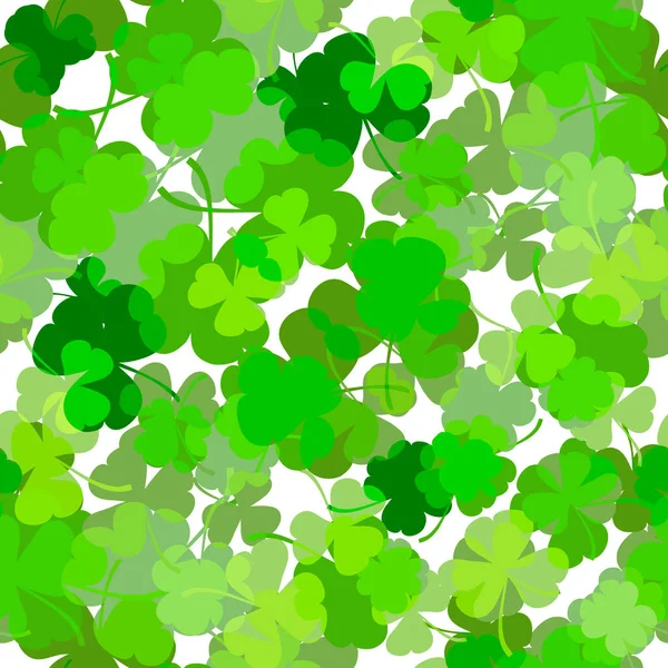 St. Patrick s day vector seamless background — Stock Vector