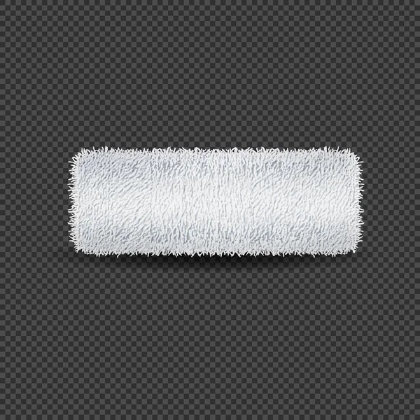 White rolled towel on transparent background — Stok Vektör