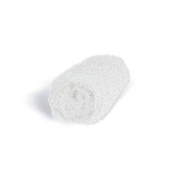 White rolled towel on white background — 스톡 벡터