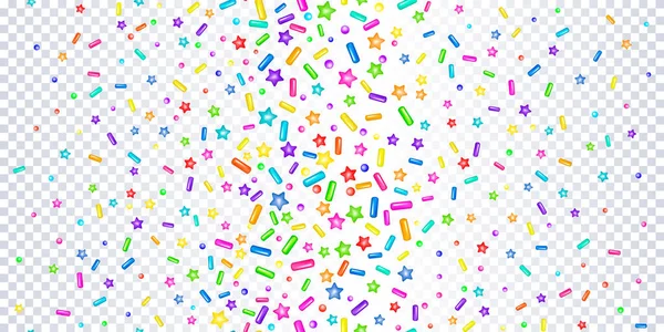 Sprinkles grainy on a transparent background — Stock Vector