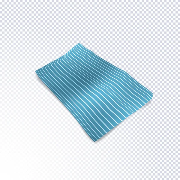 Beach blanket lying on transparent background — ストックベクタ