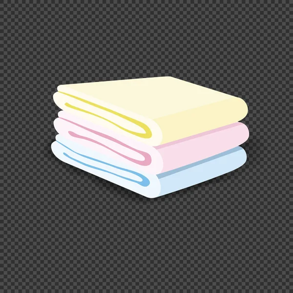 Set of terry towels vector — 스톡 벡터