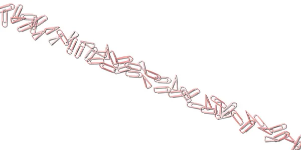 Абстрактна Рамка Паперових Затискачів Червоного Кольору Тінями Ізольована Білому Тлі — стоковий вектор