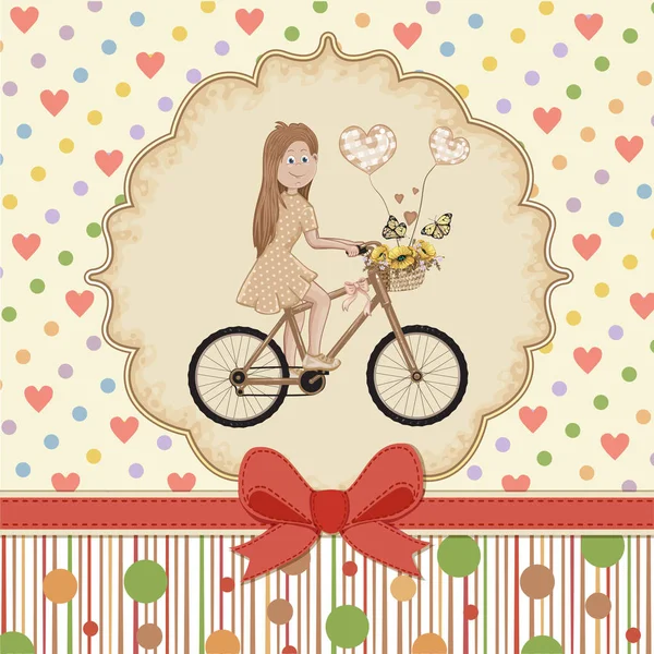 Vintage Valentines day card — Stock Vector