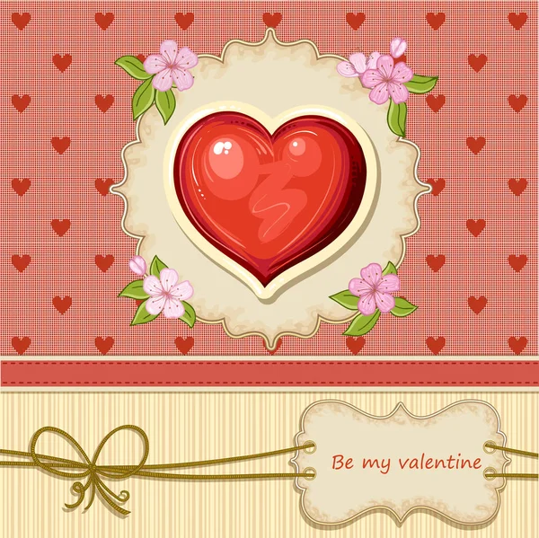 Valentines day card — Stock Vector