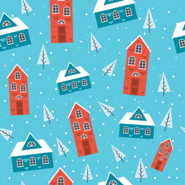 Karlı evleri Seamless Modeli