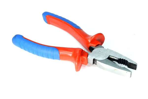 Flat Nose Pliers White Background — Stock Photo, Image