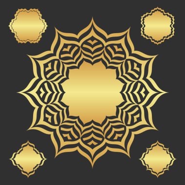 Altın koyu soyut modern arkaplan