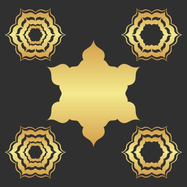 Altın koyu soyut modern arkaplan