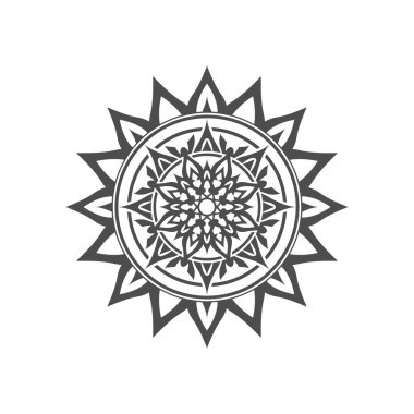 Beyaz arkaplanda siyah simge