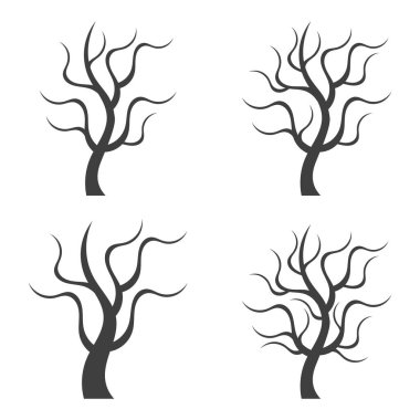 Ağaç simgesi soyut modern arkaplan