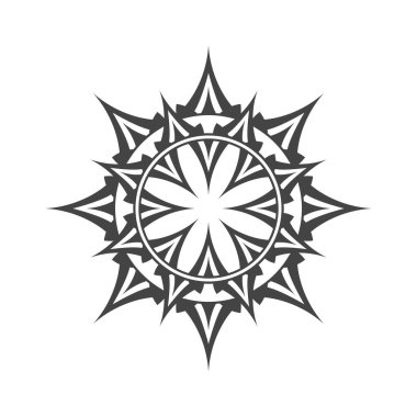 Beyaz arkaplanda siyah simge