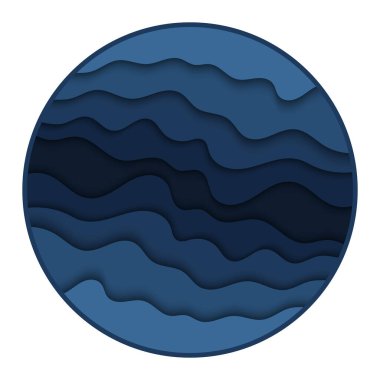 Mavi dalgalar soyut modern arkaplan