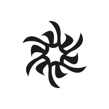 Beyaz arkaplanda siyah işaret