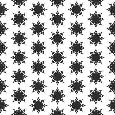 Siyah ve beyaz yıldızlar soyut modern arkaplan