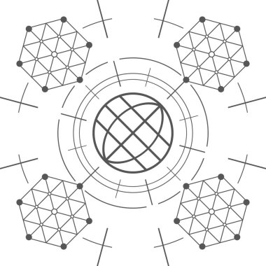 Çokgen geometrik soyut arkaplan