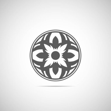 Beyaz arkaplanda siyah simge