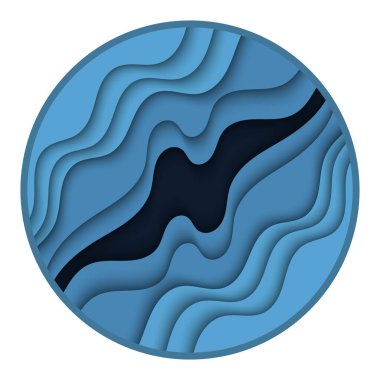 Mavi dalgalar soyut modern arkaplan