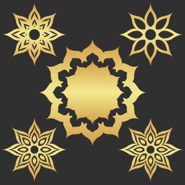 Altın koyu soyut modern arkaplan