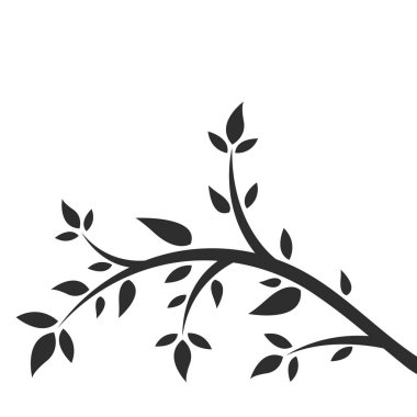 Beyaz arkaplanda çiçek simgesi 