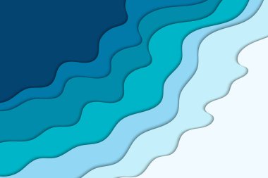 Mavi dalgalar soyut modern arkaplan