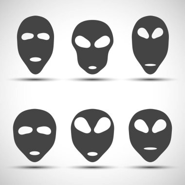 Kafatası simgesi beyaz arkaplanda ayarlandı 