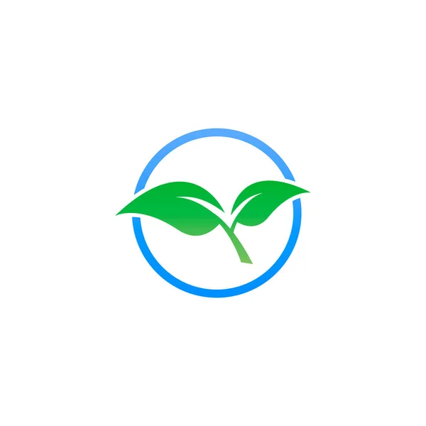 Öko Symbol Auf Weißem Hintergrund — Stockvektor