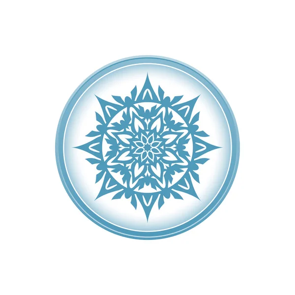 Blaues Symbol Auf Weißem Hintergrund — Stockvektor