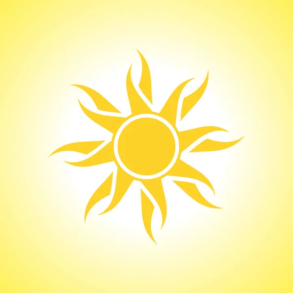 Sun Icon Abstract Modern Background — Stock Vector