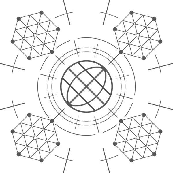 多边形几何摘要现代背景 — 图库矢量图片