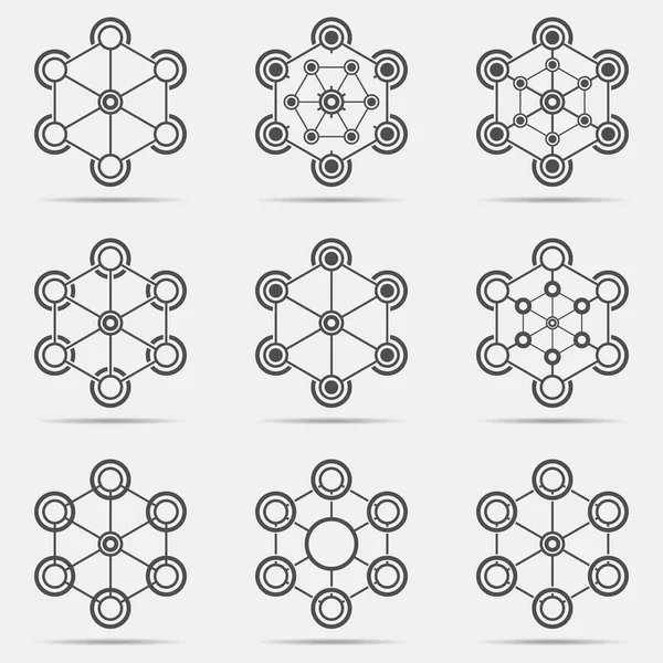 Polygonal Ikon Som Vit Bakgrund — Stock vektor