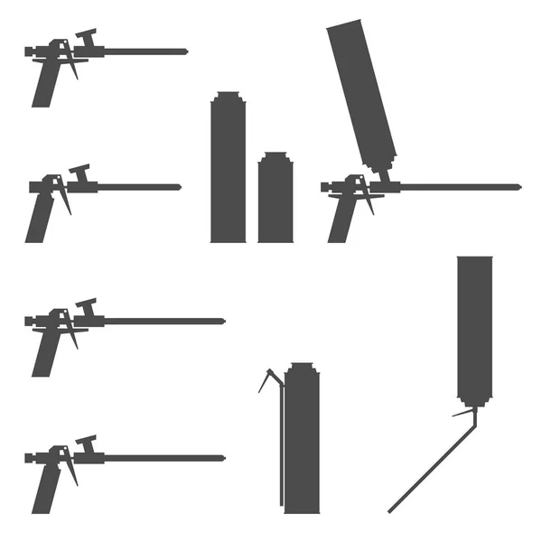 Pistolet Paintball Icône Sur Fond Blanc — Image vectorielle