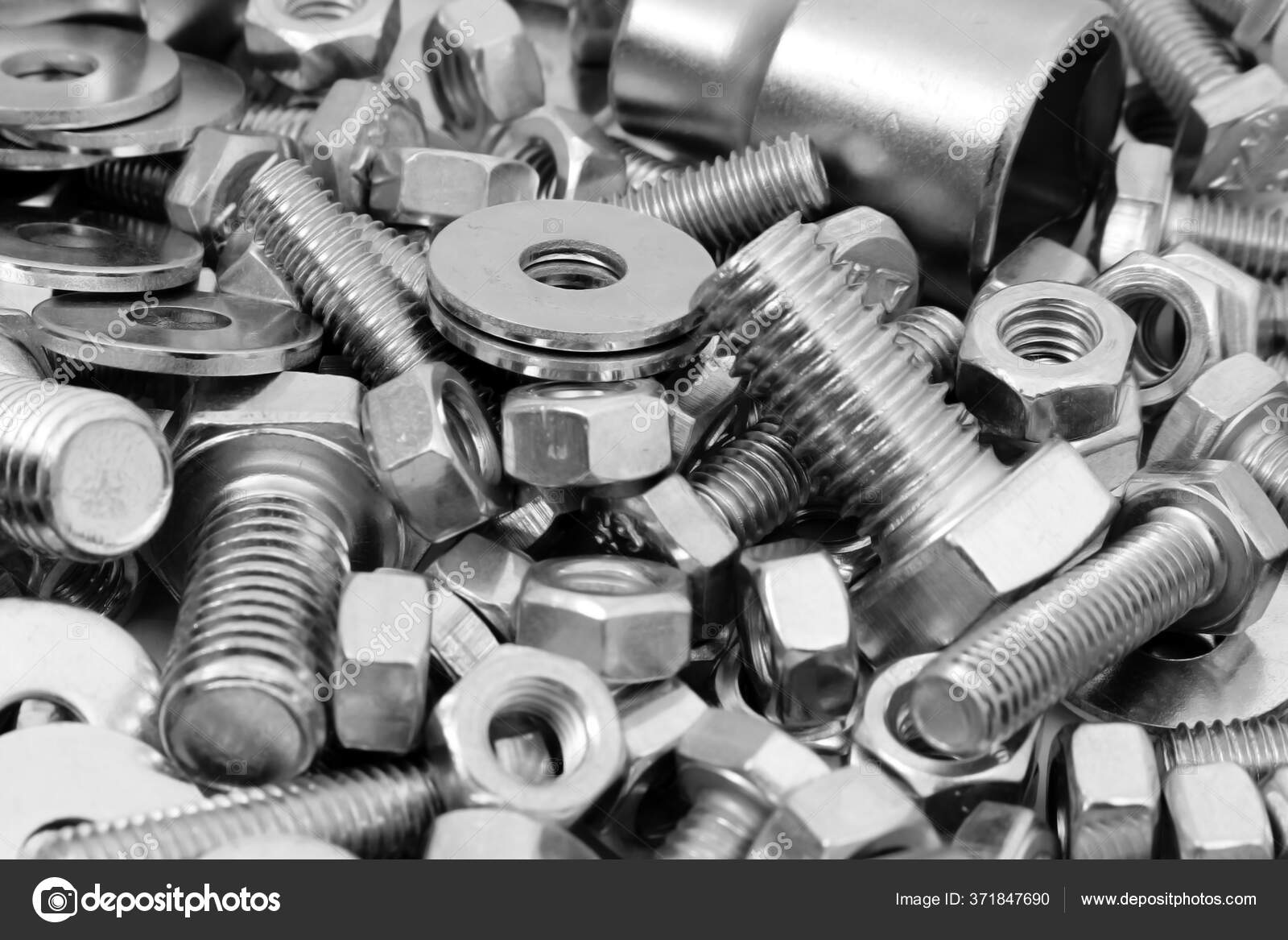Set Screws Bolts Close — Stock Photo © flexelf 371847690