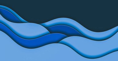 Dalgalarla soyut modern arkaplan