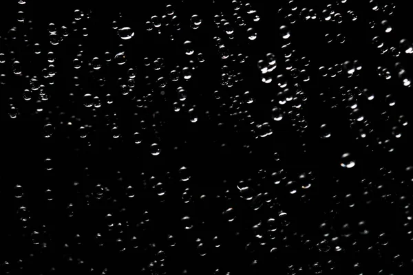 Waterbellen Donkere Achtergrond — Stockfoto