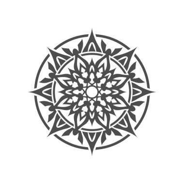 Beyaz arkaplanda siyah simge