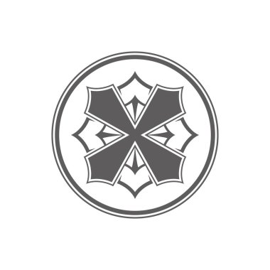 Beyaz arkaplanda siyah simge 