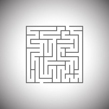 Beyaz arkaplanda Maze simgesi