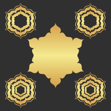 Altın koyu soyut modern arkaplan