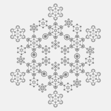 Çokgen ikon vektör çizimi