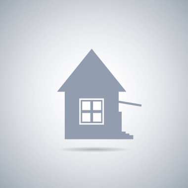 Beyaz arkaplanda ev simgesi