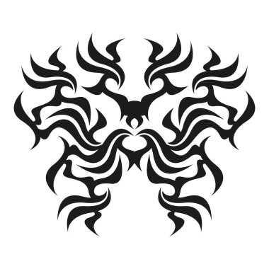 Beyaz arkaplanda siyah işaret