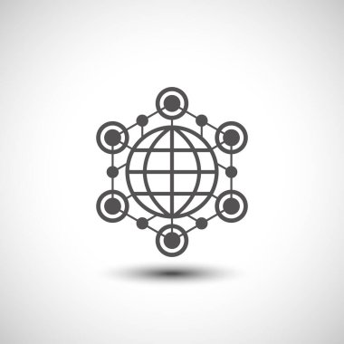 Beyaz arkaplanda teknoloji simgesi  