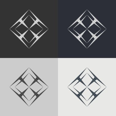 Geometrik simge vektör çizimi