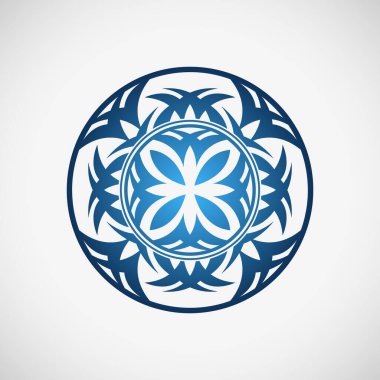 Beyaz arkaplanda çiçek simgesi